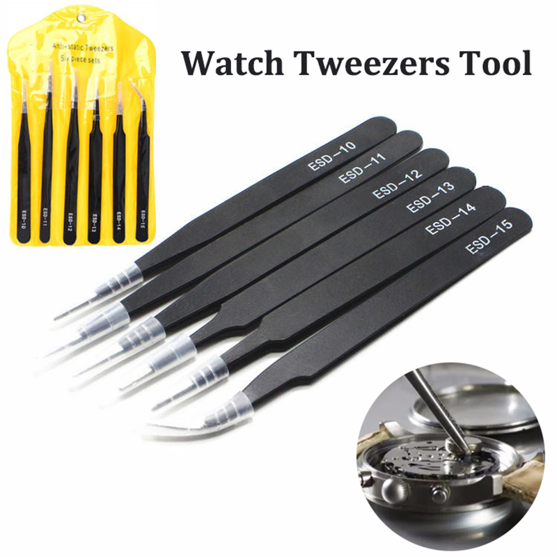 Electronics Repair Tool Kit - Alat Pinset Jam Tangan ESD Baja