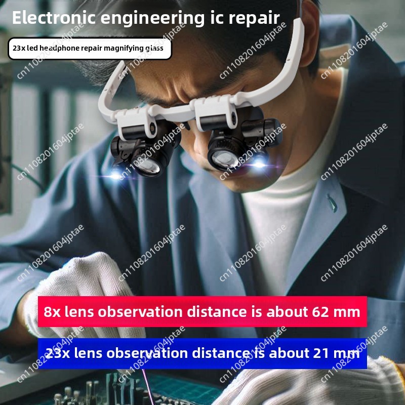 Kaca pembesar 23x yang dapat d - Electronics Repair Glasses ulasan dan harga