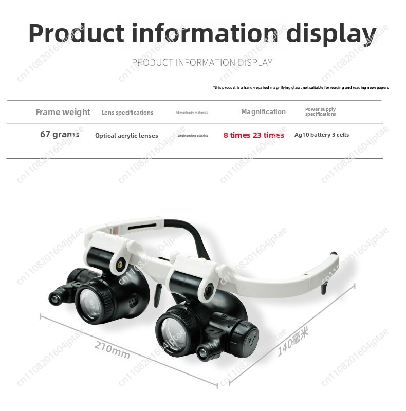 Kaca pembesar 23x yang dapat d - Electronics Repair Glasses ulasan dan harga