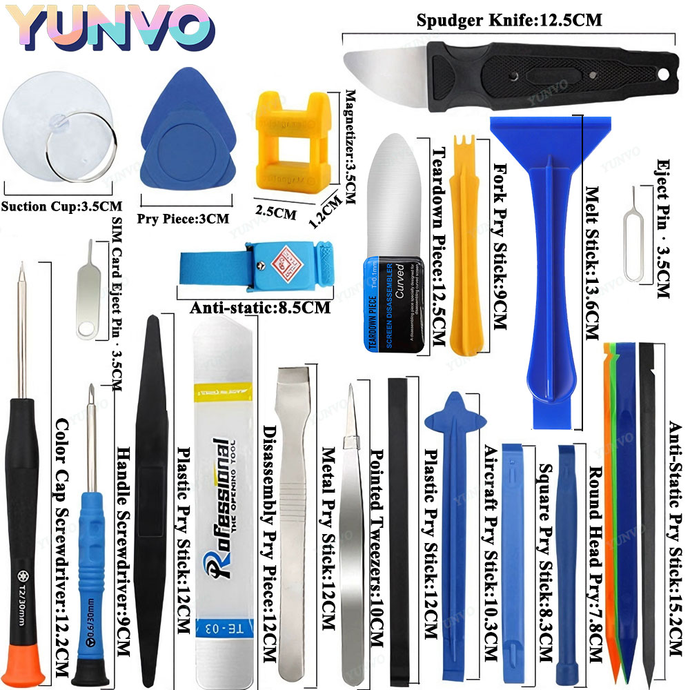 10-48Pcs Set Obeng Magnetik Pr - Electronics Repair Tool Kit ulasan dan harga