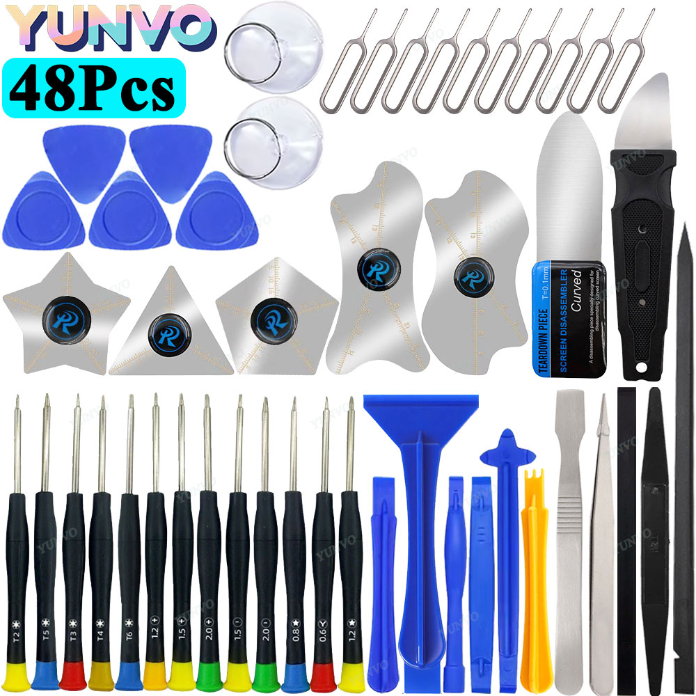 10-48Pcs Set Obeng Magnetik Pr - Electronics Repair Tool Kit ulasan dan harga