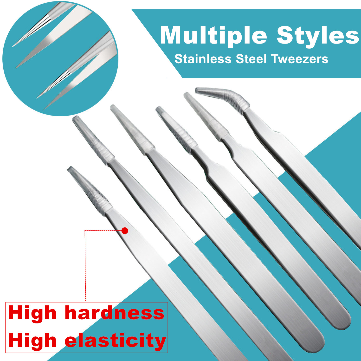 10 Buah Set Pinset Tas Pinset  - Electronics Repair Tool Kit ulasan dan harga