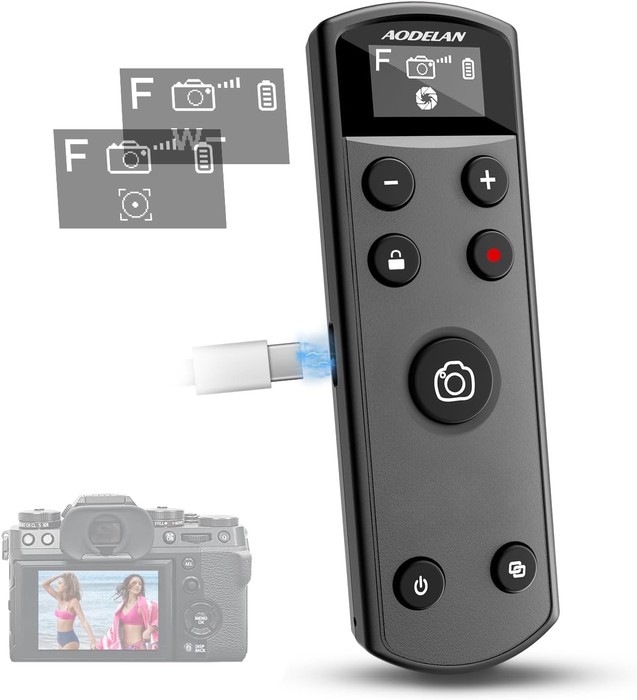 Hitam USB-C Isi Ulang Remote C - Fujifilm Camera X-T5 ulasan dan harga