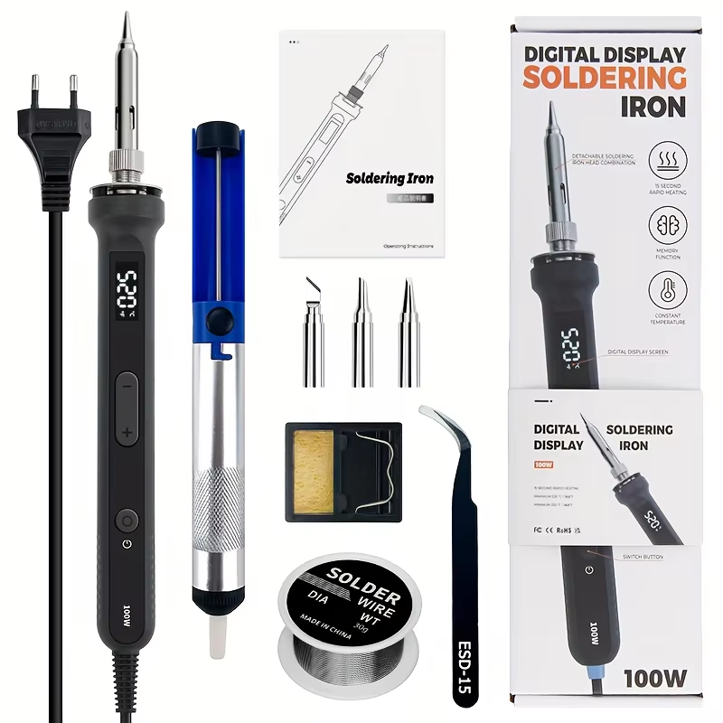 Kit Solder Digital 100W, Alat  - Electronics Repair Tool Kit ulasan dan harga